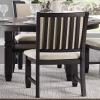Black Dining Chairs Modern, Wooden Chairs Armless Comfy Home Furniture 24" L X 18.5" W X 39" H view 3
