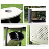 CHICKEN Hotel Trash Can Outdoor Galvanized Trash Can with Ashtray Trash Can Classification Trash Can Suitable for Shopping Mall Street Use Park Recycling Bin view 3