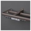 Double Curtain Track Set Hanging Sliding Panel Screen for Partition/Living Room Heavy-Duty Curtain Rails and Fittings Wall Mounted Curtain Pole (Color : Gray, Size : 75cm(2 * 75cm)) view 1