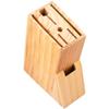 Kichvoe Wood Knife Holder Multipurpose Kitchen Cutter Stand Countertop Organizer with Wide Slots for Household Knife Storage 7.87X5.82X2.48 Inch view 1