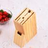 Kichvoe Wood Knife Holder Multipurpose Kitchen Cutter Stand Countertop Organizer with Wide Slots for Household Knife Storage 7.87X5.82X2.48 Inch view 3