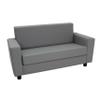 Factory Direct Partners SoftScape Inspired Playtime Classic Reading Sofa, Children's Commercial-Grade Upholstered Furniture for Home, Daycare, Preschool, Library Comfy Modern Design - Grey, 14473-GY view 1