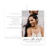 WEDDINGSTAR Custom Printed Photo Wedding Save the Date Cards - Scripted Beginnings - Vertical (Pack of 250) view 2
