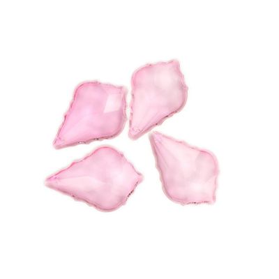 Chandelier Crystal Prisms Pendants Pink Maple Leaf Crystal Glass Window Prisms for Chandeliers Crystal Pendants Lighting Decoration 38mm-76mm Chandelier Crystal Prisms Pendants (Color : 38mm 100pcs)