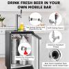 Single Beer tap Tower with 1/4 Barb, 3'' Draft Kegerator Tap Tower Stainless Steel Keg Tower Parts Stainless Core Self-Closing Beer Faucet Brewing Tower Dispenser with Pre-assembled Beer Lines Kit view 4