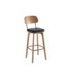ULTRAWAVE Bar Stools 30 Inch High Bar Chair Backrest Solid Wood High Stool Home Kitchen Restaurant Office Bar Stool Leisure Cafe Bar Stool Barstool (Color : A) view 1