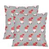 bisibuy Valentine Love Balloon Decorative Throw Pillow Covers 18 x 18 Farmhouse Pillow Cover Polyester Linen Cushion Case for Farmhouse Home Holiday Decor Set of 2 view 1