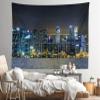 Loccor 118''x78'' New York City Aerial View Tapestry Modern City Night View Wall Hangings New York Skyscraper Urban Skyline Background for Party Decorations Kids Adults Bedroom Decor view 4