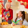 8 Pcs Chinese New Year Paper Dragon Decoration- 3D Chinese Paper Dragon Hanging Garland Crafts- Handheld Chinese Paper Dragon Toys for Kids New Year Gifts, Style 3 view 2
