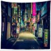 Loccor 118''x98'' Japan Night View Tapestry - Street Signboard Billboards Wall Hanging for Kids Adults Party Decoration Living Room Bedroom Dorm Decor view 2