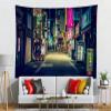 Loccor 118''x98'' Japan Night View Tapestry - Street Signboard Billboards Wall Hanging for Kids Adults Party Decoration Living Room Bedroom Dorm Decor view 3