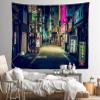 Loccor 118''x98'' Japan Night View Tapestry - Street Signboard Billboards Wall Hanging for Kids Adults Party Decoration Living Room Bedroom Dorm Decor view 4