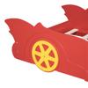 SOFTSEA Twin Size Race Car Bed with Wheels, Car Shaped Bed for Kids, Wood Car Bed Frame with Guardrails, Twin Car Shaped Bed for Boys Kids, No Box Spring Needed, Red view 4