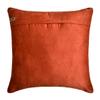 The HomeCentric Decorative Pillow Cases Rust Pack of 2, 22"x22" (55x55 cm) Velvet Striped, Textured & Patchwork Throw Pillow Cover for Sofa, Geometric Modern Style - Centric Wrap view 3