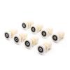 SBTRKT 8pcs 19mm-27mm Straight Plastic Rollers, Shower Glass Door Bearing Casters for Replacement, Sliding Cabinet Door Pulley. (Color : Diameter 19MM) view 1