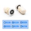 SBTRKT 8pcs 19mm-27mm Straight Plastic Rollers, Shower Glass Door Bearing Casters for Replacement, Sliding Cabinet Door Pulley. (Color : Diameter 19MM) view 3