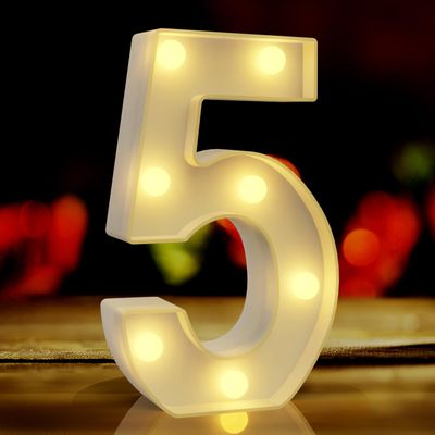 Marquee Light Up Numbers 5, Quinceanera Decorations, 5th Birthday Decor, for Party, 50th Anniversary Christmas Decorations Bedroom, Merry zimudeng 5