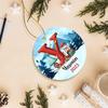 2026 Custom Initial Name Y Baby First Christmas Ornament, Personalized Name Xmas Keepsake Gifts for Parents, Monogram Letter Y Ornament Hanging Xmas Tree Decor, Customized Initial Letter Y Ornaments view 3