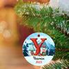 2026 Custom Initial Name Y Baby First Christmas Ornament, Personalized Name Xmas Keepsake Gifts for Parents, Monogram Letter Y Ornament Hanging Xmas Tree Decor, Customized Initial Letter Y Ornaments view 4
