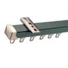 TZUFA Heavy Duty Curtain Rails 0.5m 0.8m 1m 1.5m 2m 3m 4m 5m, Curtain Rod and Fittings, for Curtains and Room Divider (Color : A-Ceiling Mount, Size : 3m(2 * 1.5m)) view 1