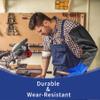 WUYANGXD 2Pair PVC Chemical Resistant Long Rubber Gloves Elbow Length,Heavy Duty Waterproof Gloves For Dishwashing Cleaning Chemical Pool Pond Acid Work, 25 Inches, Large-(Blue) view 4