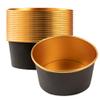 Foil Lux 33.4 OZ Take Out Containers, 200 Insulated Foil Lining Food Containers - Greaseproof, Black And Gold Paper To Go Food Containers, For Hot Or Cold Foods, Lids Sold Separately - Restaurantware view 1
