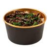 Foil Lux 33.4 OZ Take Out Containers, 200 Insulated Foil Lining Food Containers - Greaseproof, Black And Gold Paper To Go Food Containers, For Hot Or Cold Foods, Lids Sold Separately - Restaurantware view 2