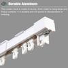 Curtain Track Balcony Ceiling/ Wall Mount Curtain Rod Rail Retractable, Curtain System with Silent Roller & Hooks, Bay Window/ Bedroom Curtain Pole Set ( Color : Ceiling , Size : 0.55-0.75m(1.8-2.5ft) view 2