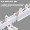 Curtain Track Balcony Ceiling/ Wall Mount Curtain Rod Rail Retractable, Curtain System with Silent Roller & Hooks, Bay Window/ Bedroom Curtain Pole Set ( Color : Ceiling , Size : 0.55-0.75m(1.8-2.5ft) view 3