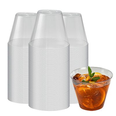 Restaurantware 9 oz Clear Plastic Tumbler, 500 Pack