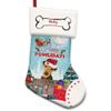 MALIHONG 1 Pack Happy Pawlidays Christmas Stocking Airedale Terrier Dog Christmas Hanging Stocking Gift for Dog Custom Dog Name Xmas Holiday Christmas Tree Fireplace Hanging Stocking 14.4" view 1