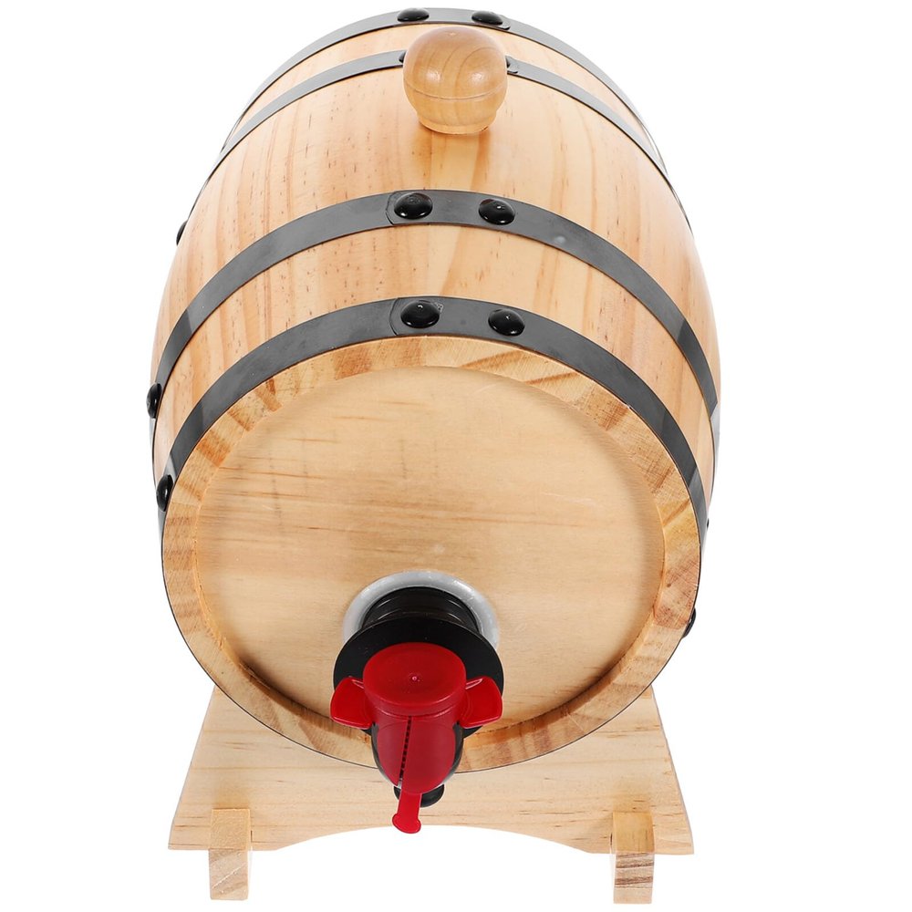 Kichvoe 1set Wooden for Aging Beer and Wine Red Wine Dispenser for Home Bar and Parties Decorative Whiskey Aging