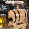 Kichvoe 1set Wooden for Aging Beer and Wine Red Wine Dispenser for Home Bar and Parties Decorative Whiskey Aging view 3