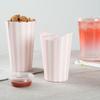 Restaurantware-Bio Tek 20 Ounce French Fry Cups, 100 Disposable French Fry Holders - With Fold-Down Cover, Tab Lock Closure, Striped Paper Cups, For Onion Rings, Chips, or Popcorn, Stackable view 4
