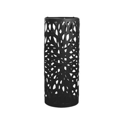 Yardwe Elegant Iron Umbrella Bucket Stand Metal Umbrella Rack Organizer Large Capacity for Deck