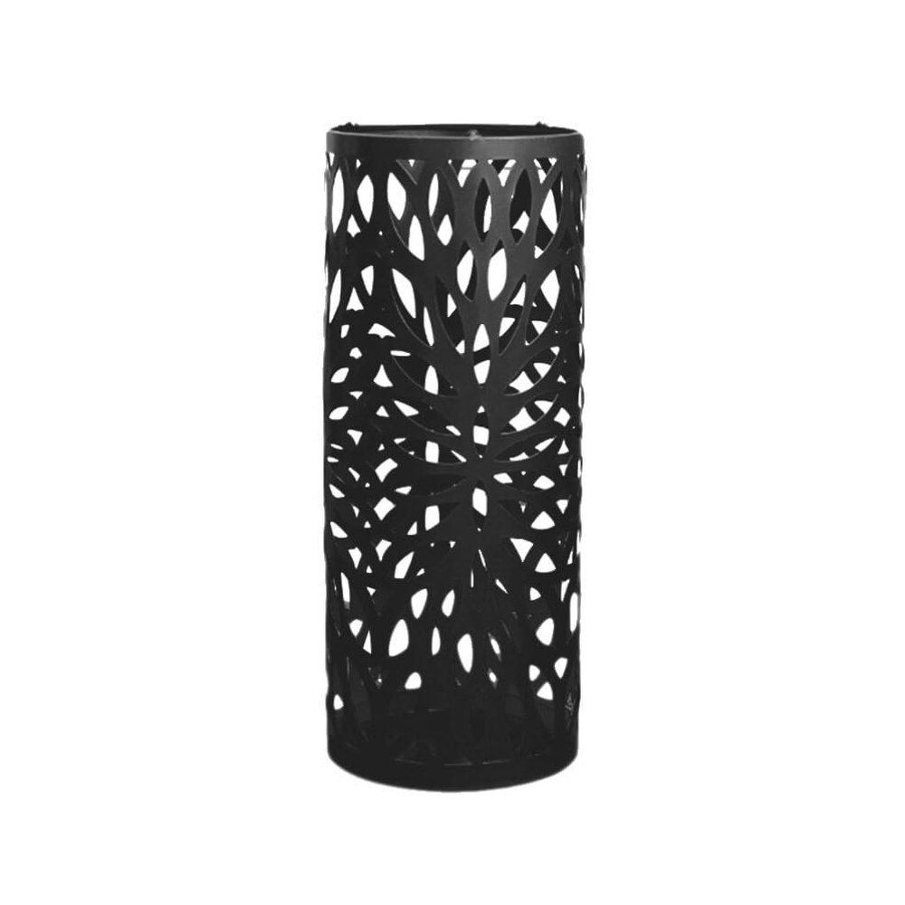 Yardwe Elegant Iron Umbrella Bucket Stand Metal Umbrella Rack Organizer Large Capacity for Deck