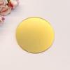 Set of 10 Luxury Name Place Wedding Table Placements,Mirrored Acrylic Placecards,1/8'' Acrylic Round Mirror Sheet(4'', Gold Mirror) view 1