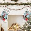 MALIHONG 1 Pack Happy Pawlidays Christmas Stocking Blue Heeler Dog Christmas Hanging Stocking Gift for Dog Custom Dog Name Xmas Holiday Christmas Tree Fireplace Hanging Stocking 14.4" view 3
