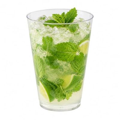 Restaurantware 14 oz Plastic Cups 500 Count Chef 101 Clear Disposable Cup Drinkware Cold Beverage Tumbler Durable Design for Parties and Events