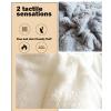 CHDGSJ Hibiscus Warm Quilt for Winter, Thickened Super Soft Comforter Jacquard Plaid Queen King Quilts Double Sided Fluffy Lamb Fleece Quilt Blanket(E,59 * 78.7in/4kg) view 4