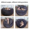 DAUTAI 7Ft Giant Comfy Bean Bag Bed, Giant Beanbag Lazy Sofa for Adult Teen, Round Fluffy Lazy Sofa for Living Room, Living Room Furniture (No Filler),Grey,5FT view 3