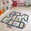 Car Road Signs Floor Stickers, Self-adhesive Car Transportation Road Wall Stickers Wall Decals, Traffic Road Sign Education Kids Wall Stickers for Kids Nursery Classroom Bedroom Living Room Home Decor view 1