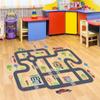 Car Road Signs Floor Stickers, Self-adhesive Car Transportation Road Wall Stickers Wall Decals, Traffic Road Sign Education Kids Wall Stickers for Kids Nursery Classroom Bedroom Living Room Home Decor view 3