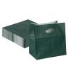 Restaurantware Paper Bags 11x7x11 Inch Pack of 100 Forest Green Paper Take Out Bags Medium, Heavy-Duty Carriers with Handles for Lunch Packaging, Take Out, Party Favors, Shopping, Birthday Gifts view 1