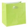 Restaurantware Paper Bags 11x7x11 Inch Pack of 100 Green Paper Take Out Bags Medium, Heavy-Duty Carriers with Handles for Lunch Packaging, Take Out, Party Favors, Shopping, Birthday Gift Bag view 2