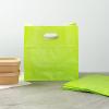 Restaurantware Paper Bags 11x7x11 Inch Pack of 100 Green Paper Take Out Bags Medium, Heavy-Duty Carriers with Handles for Lunch Packaging, Take Out, Party Favors, Shopping, Birthday Gift Bag view 3