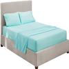 400 Thread Count Luxury California King Size, Sheet Set (4 Pc Set) 100% Egyptian Cotton Premium Long Staple Fits 21 Inch Deep Pocket Color Aqua Blue Solid Pattern view 4