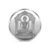 100% Pure Solid Silver Lord Mahavir Jain 24 Tirthankar with Namokar Mahamantra on Back Side view 1