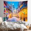 Loccor 60''x50'' New Orleans Bourbon Street Tapestry Wall Hanging Mardi Gras New Orleans Nightlife Street Pubs and Bars with Neon Lights Background for Party Birthday Decorations Adults Bedroom Decor view 4