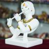 Dosti Craft Marble Handmade Flute Krishna for Home Dcor Handcrafted Showpiece for Table Dcor Temple Dcor H6 view 2